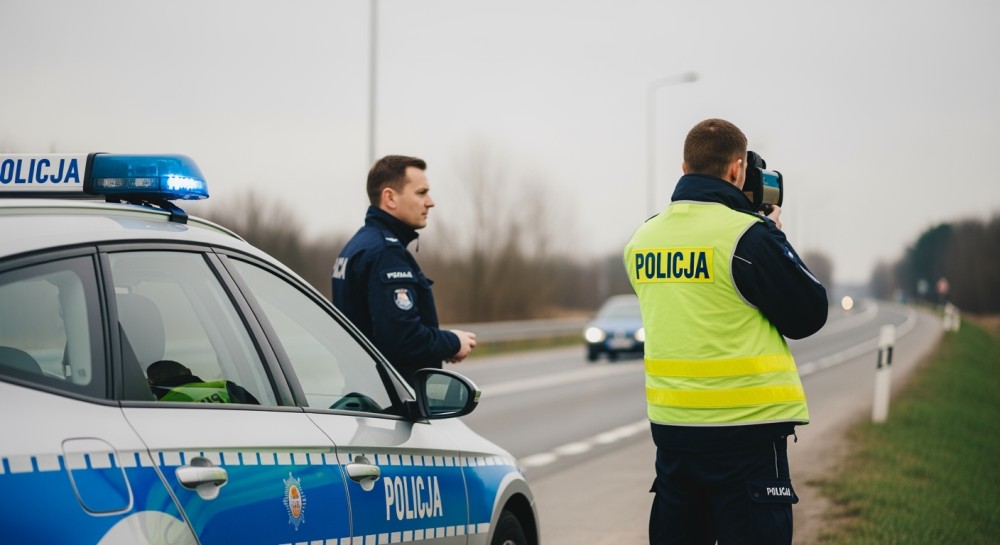 Drony w akcji: Policja ściga kierowców ciężarówek na S17