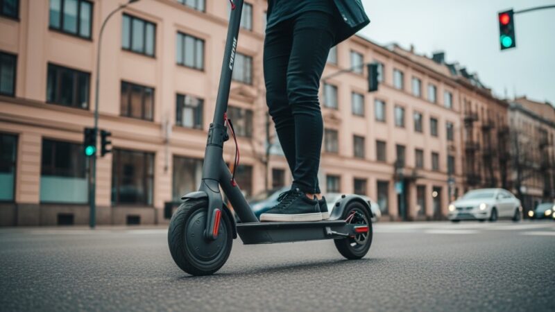 Pijany kierowca hulajnogi upada po zaledwie dwóch metrach jazdy!