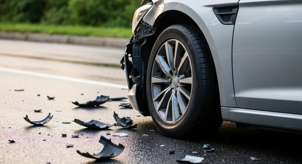 Tragiczny wypadek w Starej Pułapinie: Mercedes roztrzaskany o drzewo, kierowca nie przeżył
