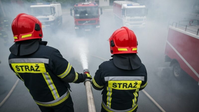 Błyskawiczna akcja strażaków: Pożar altany w Warszawie opanowany!