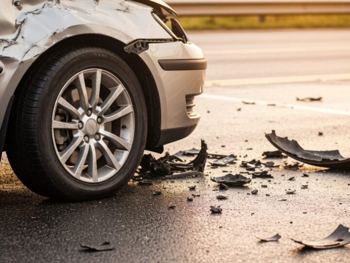 Audi Q3 spadło z wiaduktu w Warszawie, ale na szczęście nikt nie ucierpiał!