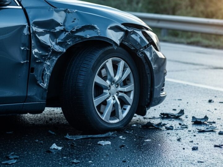 Motocyklista ranny w wypadku na ul. Berezyńskiej – interwencja straży pożarnej