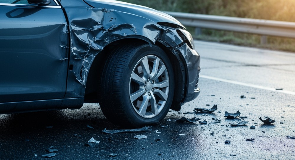 Motocyklista ranny w wypadku na ul. Berezyńskiej – interwencja straży pożarnej