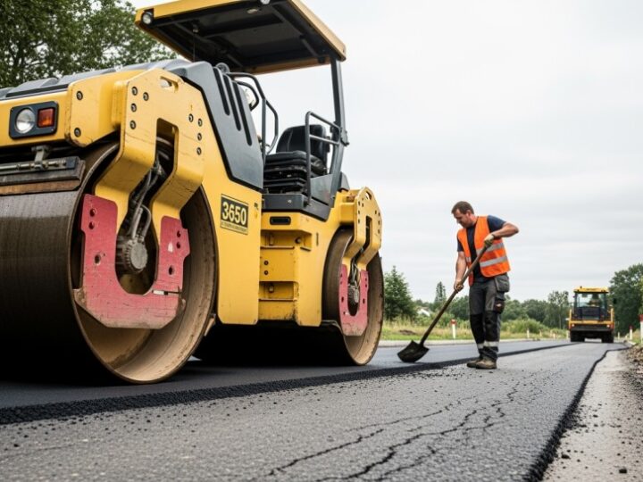 Nowe 2 km asfaltu na ul. Płochocińskiej – prace zakończone!