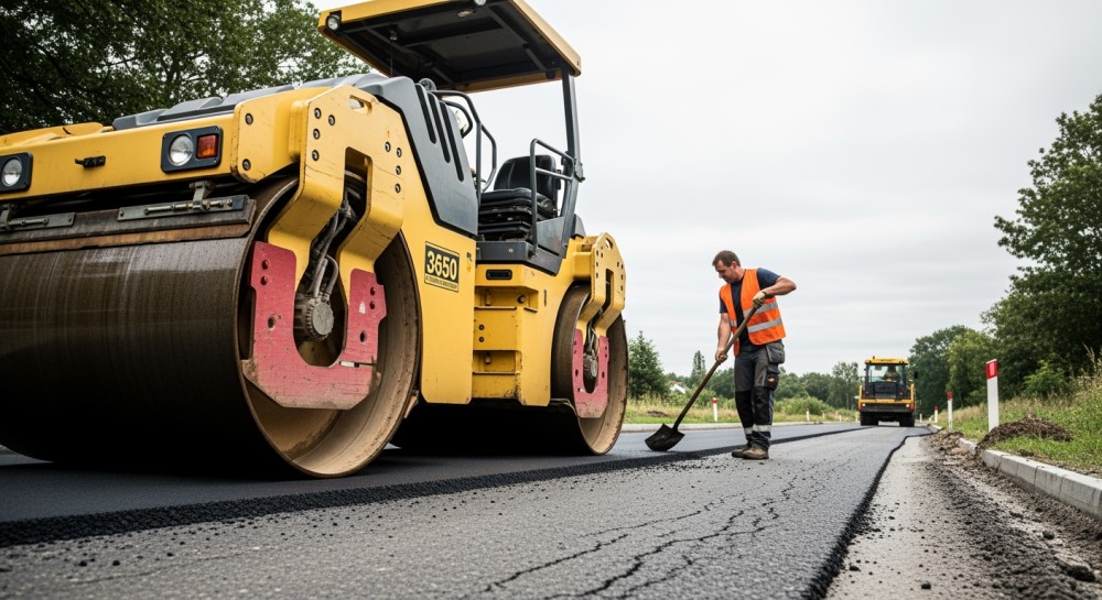 Nowe 2 km asfaltu na ul. Płochocińskiej – prace zakończone!