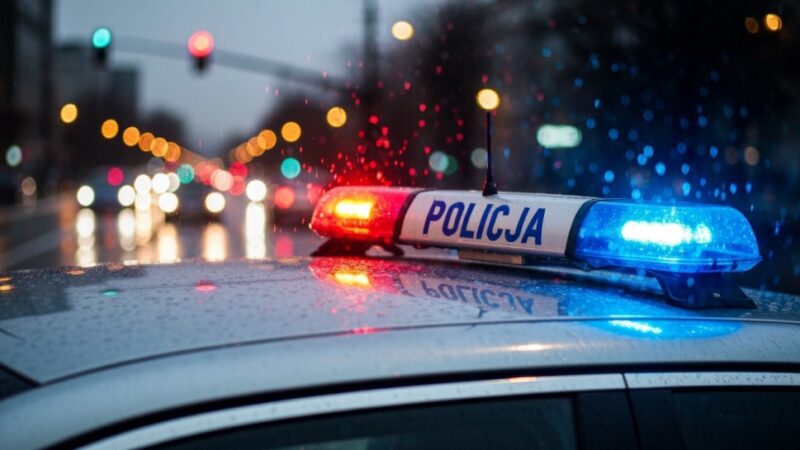 Drony Policji w akcji: Kontrola ciężarówek w Mszczonowie