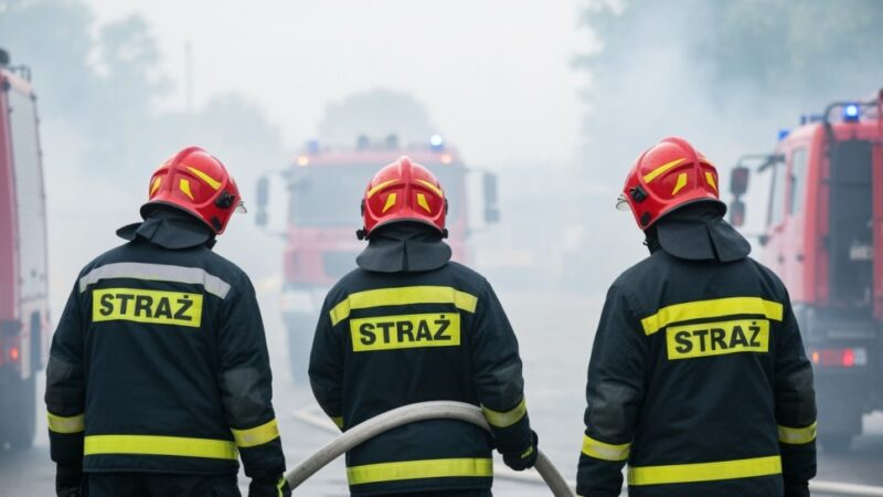Groźny pożar na Bakalarskiej: straż pożarna w akcji!