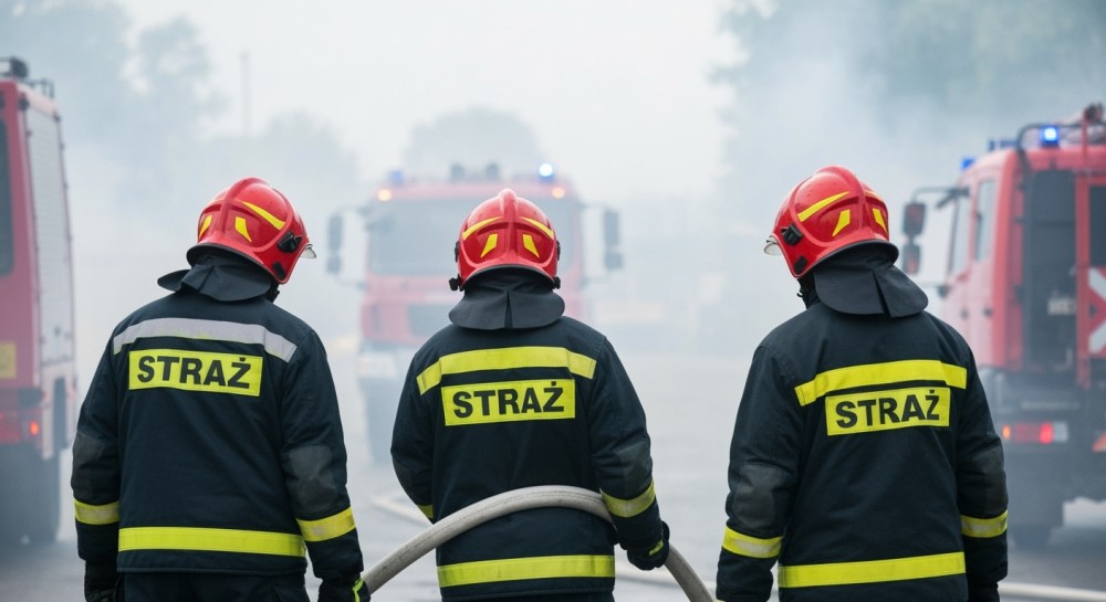 Groźny pożar na Bakalarskiej: straż pożarna w akcji!