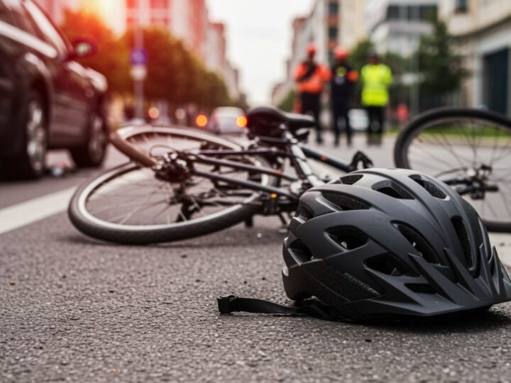Ruch rowerowy i autobusowy na ul. Grenadierów w obie strony