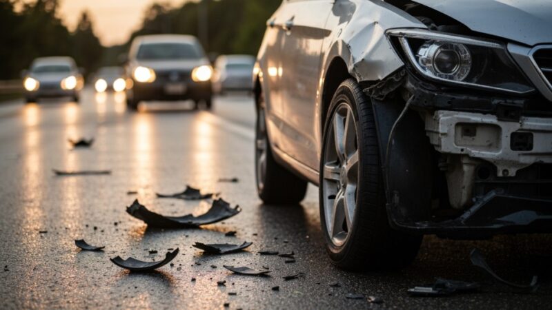 Kolizja w sercu miasta: sprawna interwencja służb ratunkowych