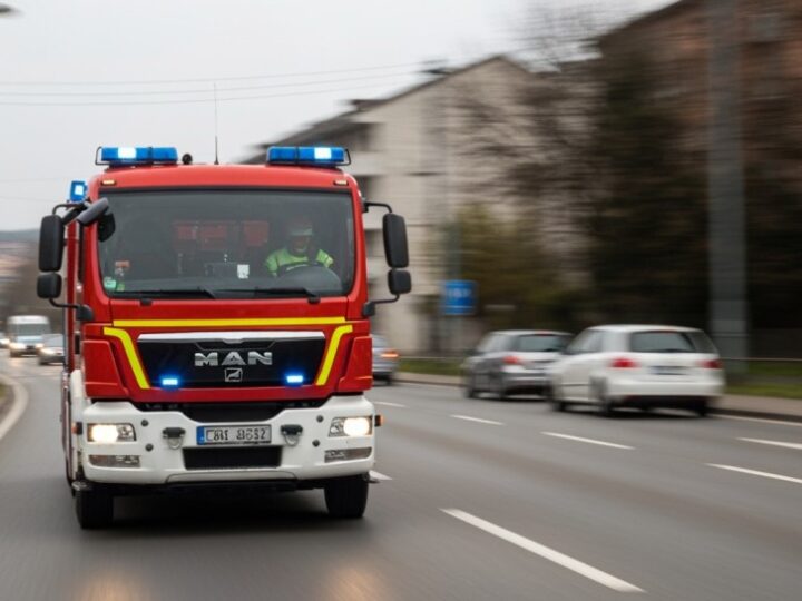 Błyskawiczna reakcja strażnika uratowała osiedle przed pożarem!