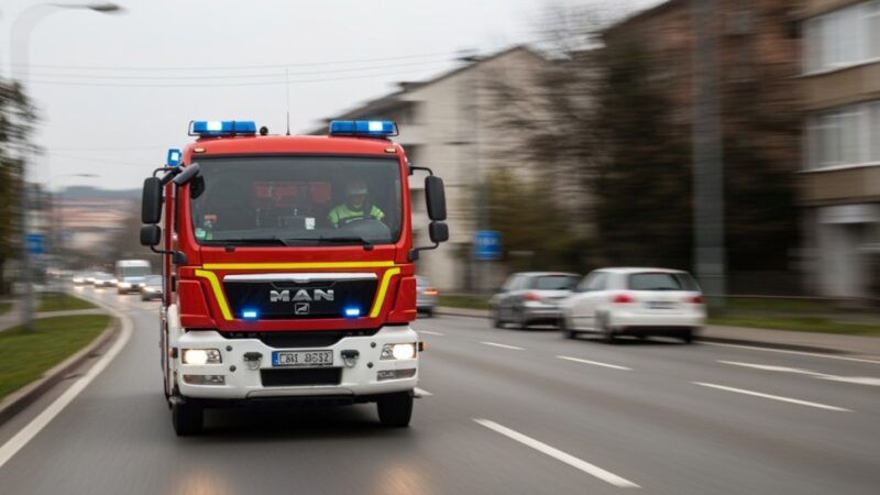 Błyskawiczna reakcja strażnika uratowała osiedle przed pożarem!