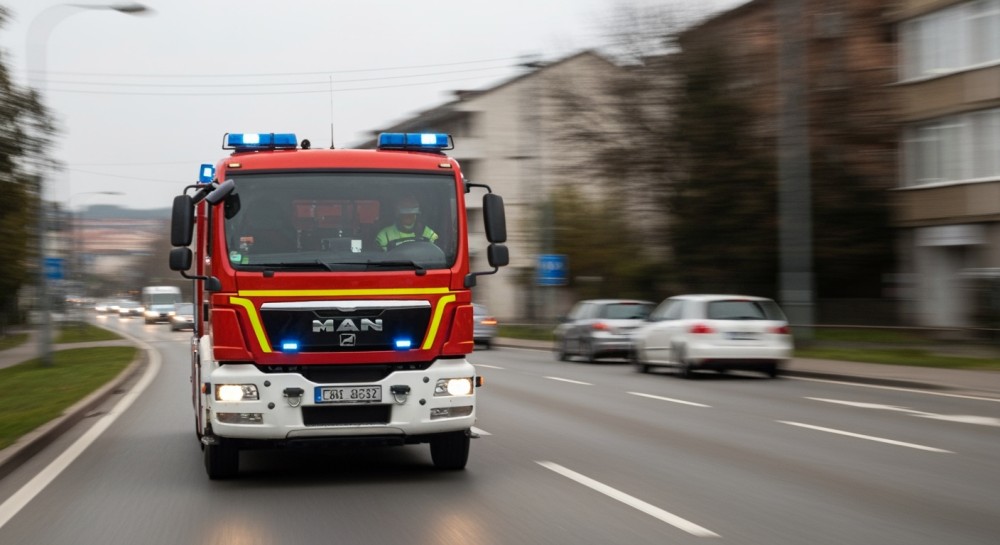 Błyskawiczna reakcja strażnika uratowała osiedle przed pożarem!