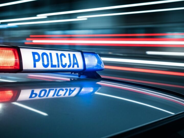 Zakazany kierowca w rękach policji w Błoniu