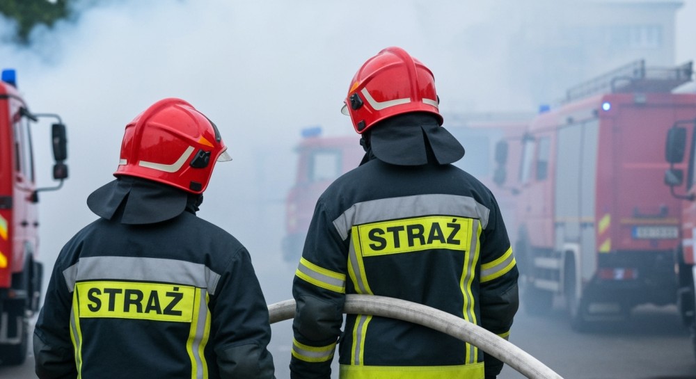 Pożar na warszawskiej giełdzie kwiatowej: strażacy w akcji!
