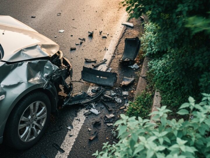 Kolizja na ruchliwym skrzyżowaniu w Woli