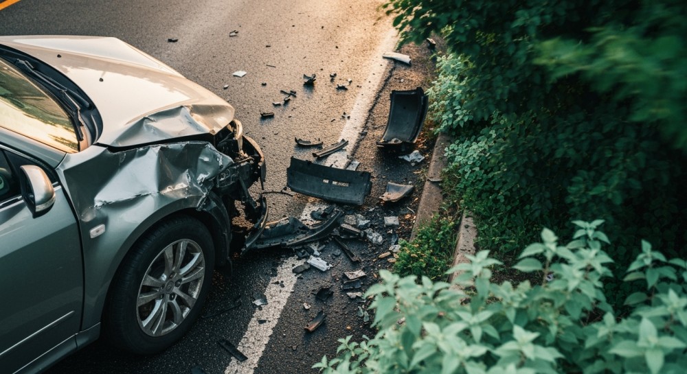 Kolizja na ruchliwym skrzyżowaniu w Woli