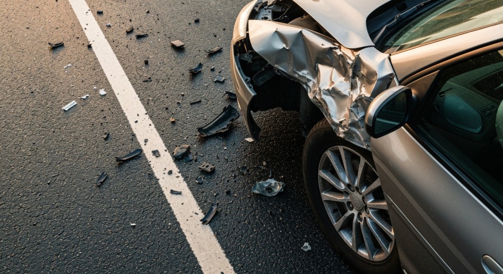 Wymijanie, które zakończyło się katastrofą: groźna kolizja w Kamionce