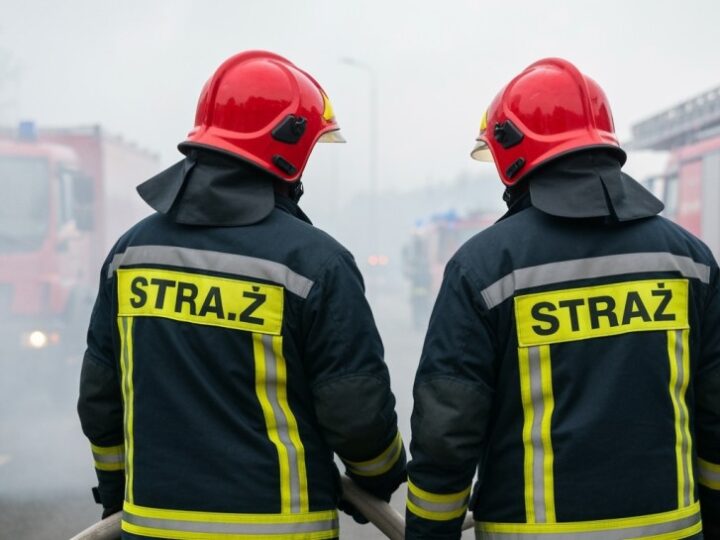 Szybka akcja strażaków ratuje warsztat samochodowy w Warszawie przed pożarem