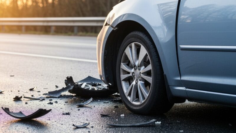 Zderzenie 6 aut na krajowej 50