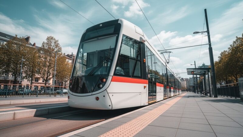 Zabytkowy tramwaj 13N na bezpłatnej przejażdżce z okazji Dnia Kobiet w Warszawie