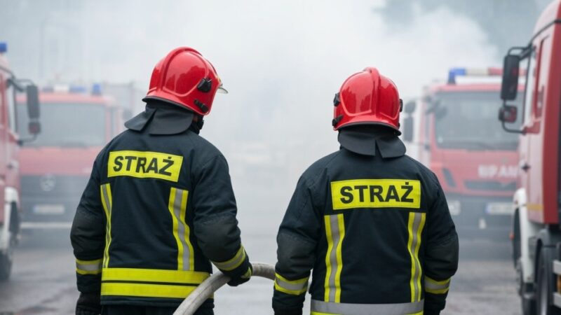 Pożar na Bielanach: niebezpieczeństwo dla mieszkańców w ogniu traw