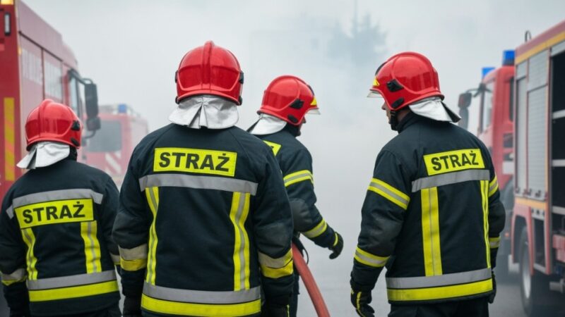 Bohaterska reakcja policji w Mińsku Mazowieckim podczas pożaru
