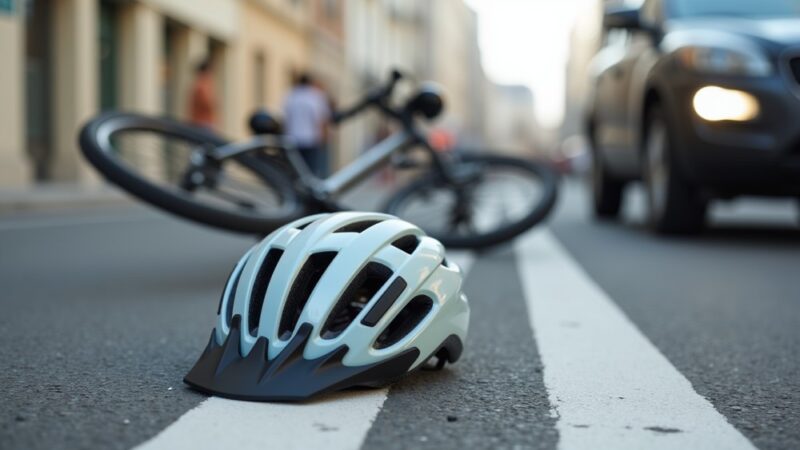 Rowerzystka potrącona na skrzyżowaniu – dramatyczna interwencja straży miejskiej