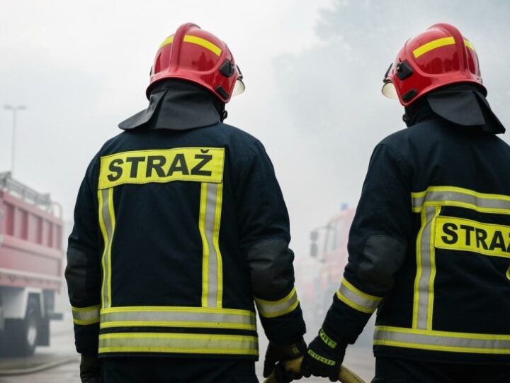 Nocny pożar SUV-a na Pradze-Północ: Służby w akcji!