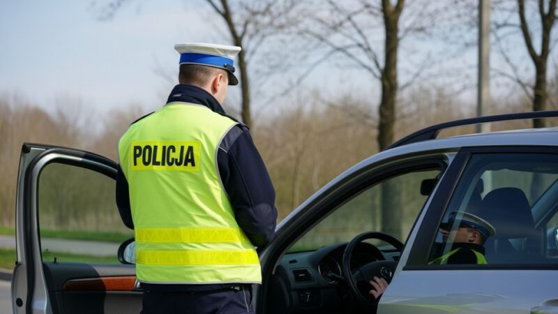 Pijany kierowca bez uprawnień zatrzymany przez policję