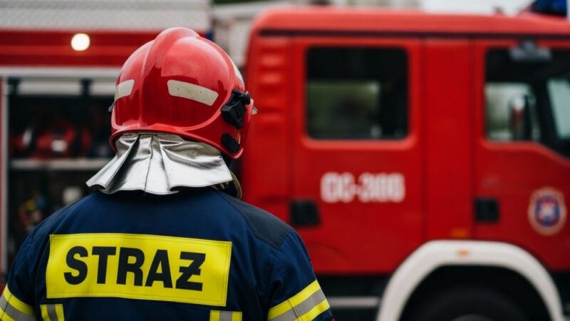 Szkoła w Łukowej – serce akcji ratowniczej w obliczu pożaru