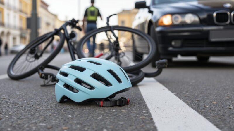 Rowerzysta wjeżdża na czerwonym: dramatyczne potrącenie z Toyotą