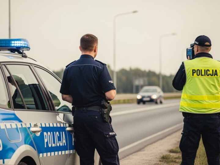 Niebezpieczna ucieczka: pijany kierowca w szaleńczym pościgu na drogach Marek