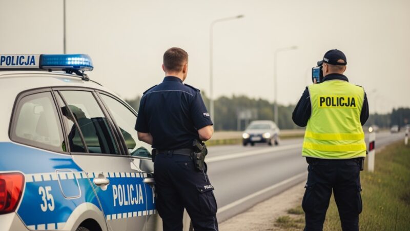 Niebezpieczna ucieczka: pijany kierowca w szaleńczym pościgu na drogach Marek