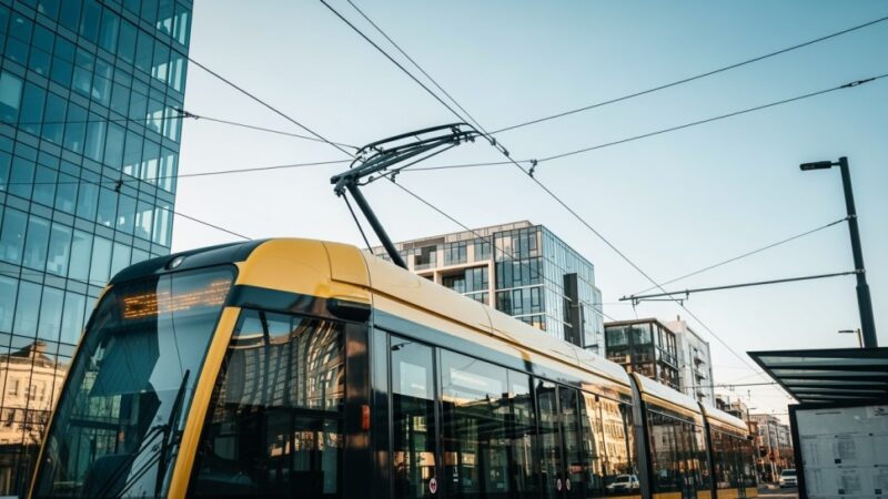 Wrocławski niebieski tramwaj zaskakuje Warszawę!