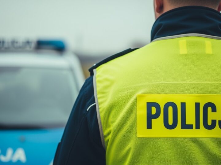 Porzucone auto z włączonym silnikiem – strażniczki alarmują policję po niebezpiecznej jeździe kierowcy