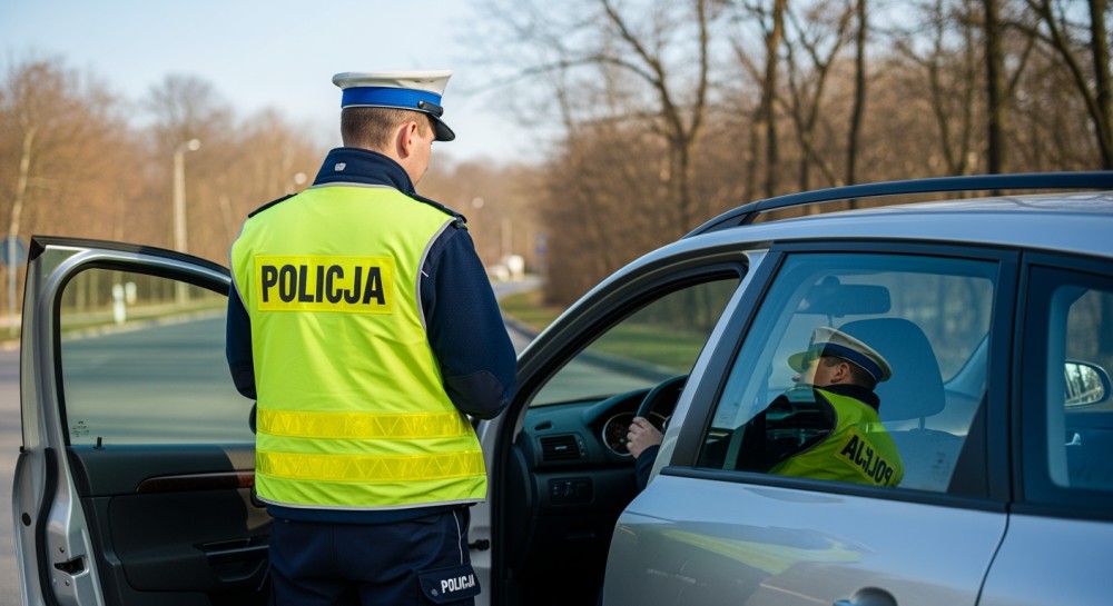 Niebezpieczne opony ciężarówki zatrzymane przez policję