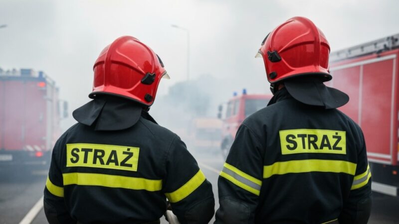 Pożar w toalecie na Rakowcu: Szybka akcja strażników miejskich!