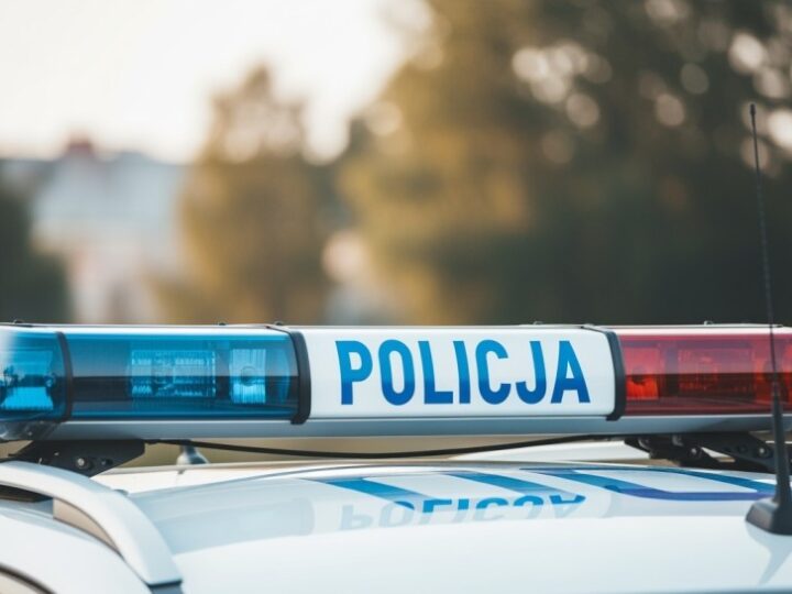 Czworonożny stróż bezpieczeństwa na ulicach Grójca