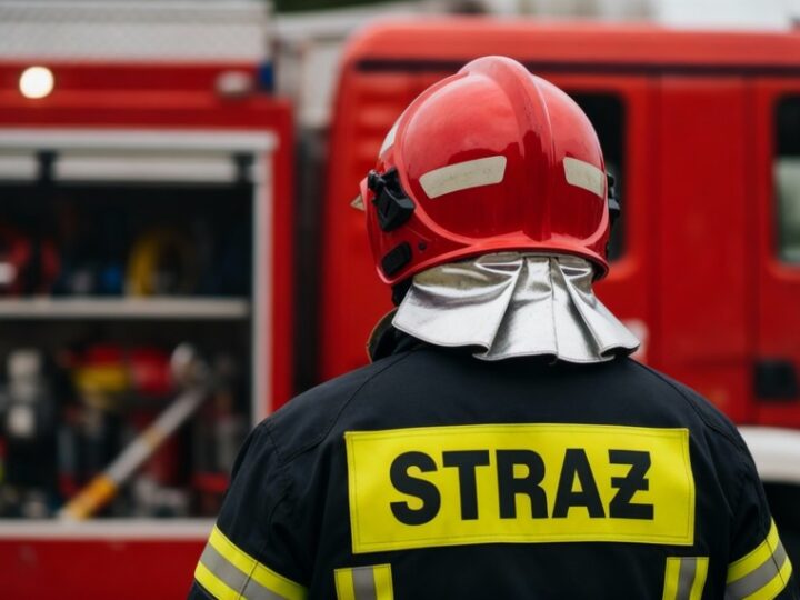 Ratownicy w Bielanach w akcji: symulacja ewakuacji z maszyny rolniczej