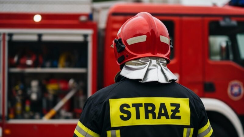 Ratownicy w Bielanach w akcji: symulacja ewakuacji z maszyny rolniczej