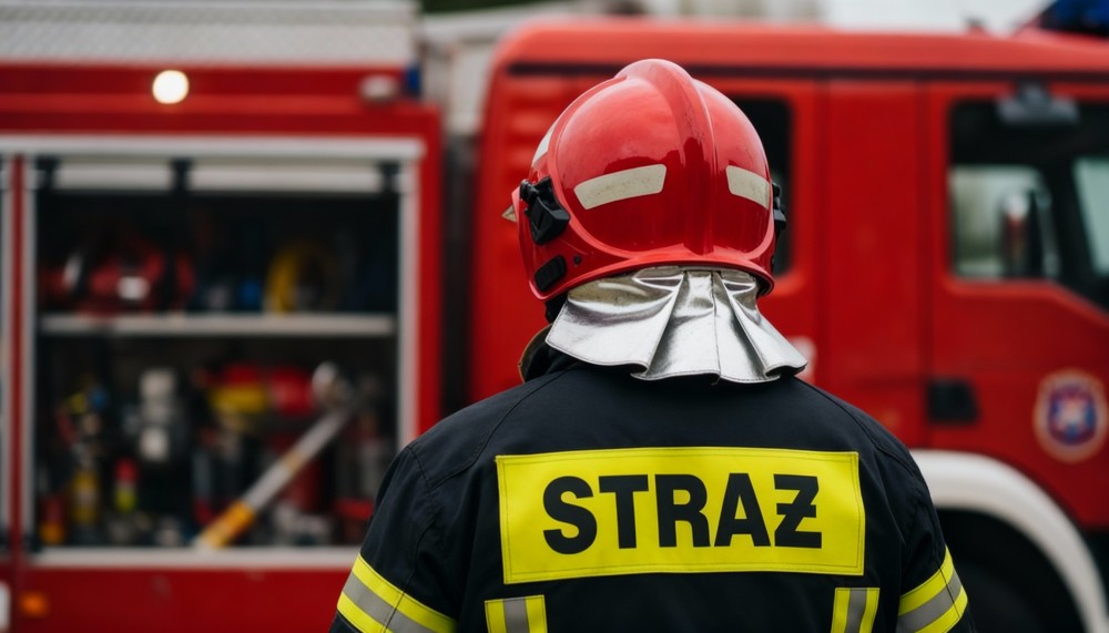 Ratownicy w Bielanach w akcji: symulacja ewakuacji z maszyny rolniczej
