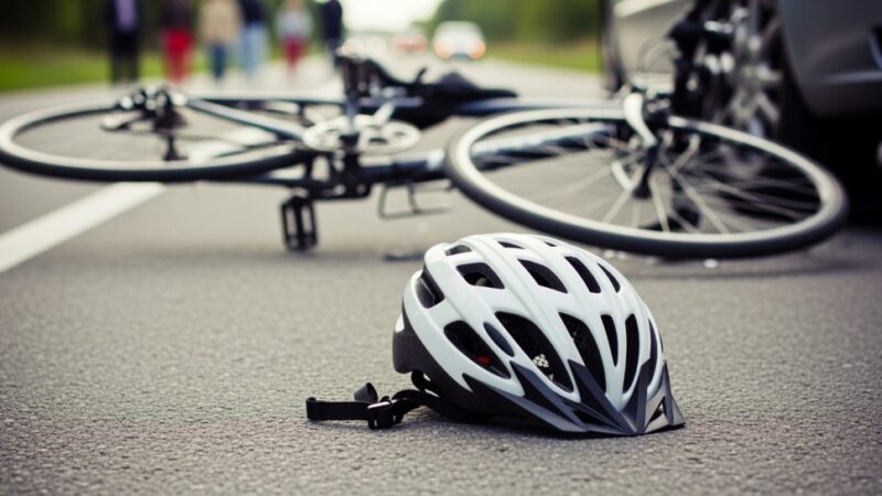 Tragedia na DW719: 42-letni rowerzysta zginął po zderzeniu z dwoma autami